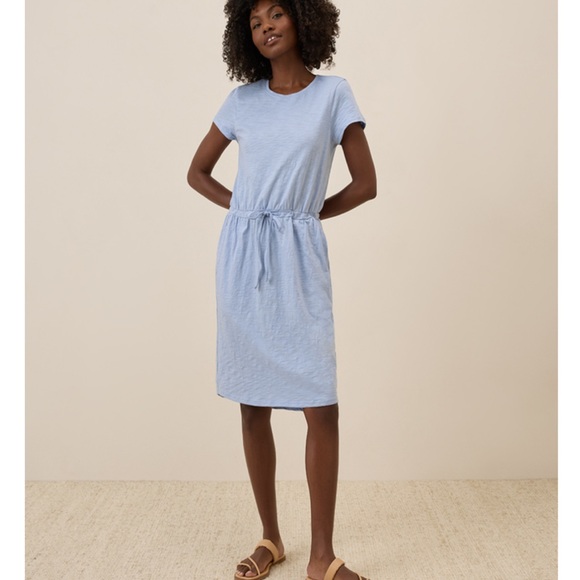 Pact Dresses & Skirts - Pact relaxed slub weekend dress cornflower blue xs NWTS organic cotton